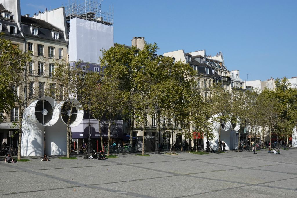 Le parvis du Centre Pompidou n'attire plus grand monde